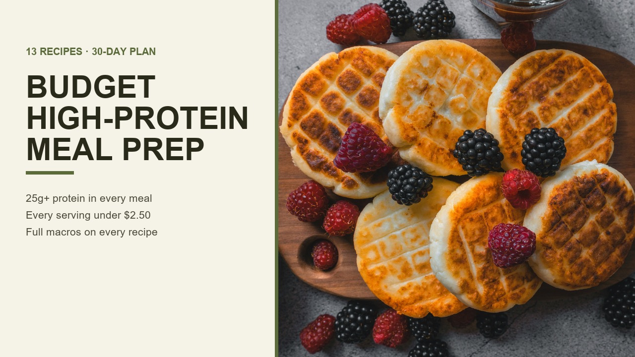 Budget High-Protein Meal Prep Guide